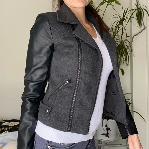 Lady Dutch high society biker style jacket faux leather - Picture 3 of 12